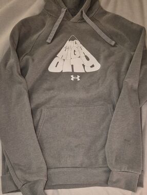 Under Armour Men's Colorado Gray Pullover Hoodie with White Graphic